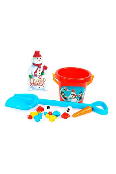 Divendi Snowman building set with bucket for children over 3 years