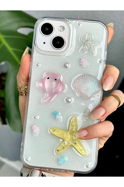 Go Aksesuar حافظة سيليكون بتصميم لعبة ثلاثية الأبعاد متوافقة مع هاتف iPhone 14 Plus و15 Plus