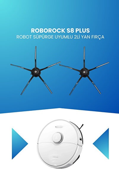 ELECTROLL Roborock S8 Plus Робот прахосмукачка Съвместими 2-пакет странични ч...