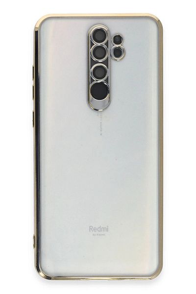 CepteToptan حافظة هاتف Xiaomi Redmi Note 8 Pro من السيليكون مع عدسة - ذهبي - MKİ2784-8511