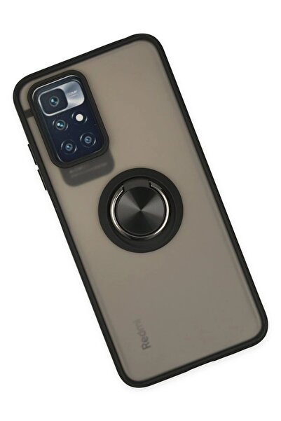 toyigoo Xiaomi Redmi 10 2022 Case Montreal Ring Silicone Cover - Black - Tyigo9542-2698