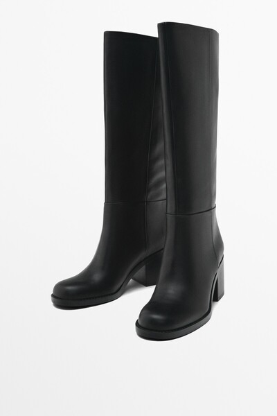 Massimo Dutti Blok topuklu çizme
