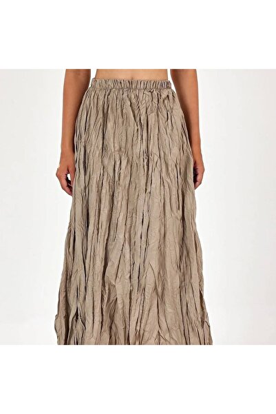 FA Butiq Women's Kraş Skirt Light Brown
