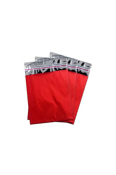 ALPJOY Metallized Bag Luxury 50Pcs 12X17 Red