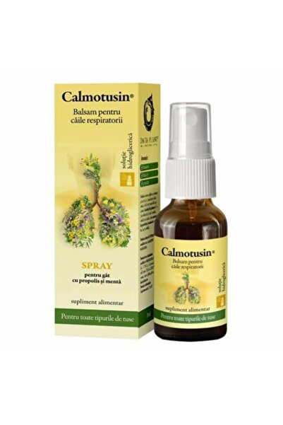 Dacia Plant Spray fără alcool, Calmotusină, Propolis și Mentă, 20 ml