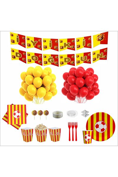ZENVİVA Fan (Gs) Birthday Set for 8 People