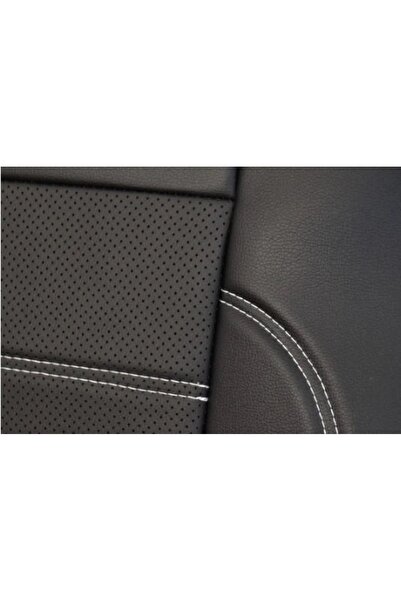 OEM Set huse scaun auto, 9 piese din piele netedă și inserții din piele perforată, universale, gri