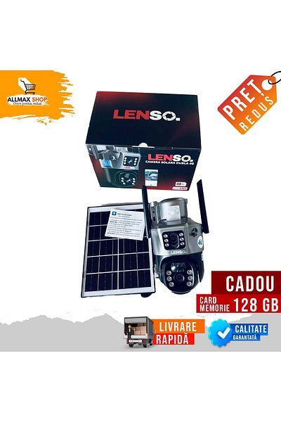 OEM LENSO 4G Dual Surveillance Camera + 128 GB CARD