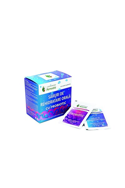 REMEXIA Săruri de rehidratare Remedia cu probiotic, 10 doze