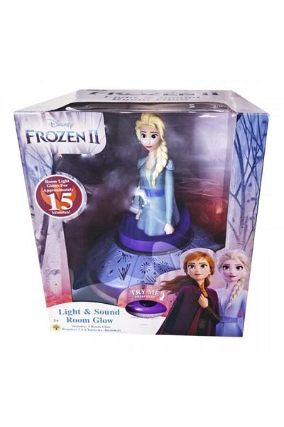 Eurospan 3D Bedside Lamp Euroswan Frozen Elsa, 29 cm, with Sound