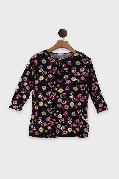 FOR WOMEN Blossom Tie-Neck Blouse