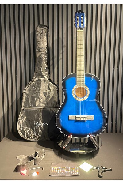 BANDERAS 4/4 Klasik Gitar Seti Sap Ayarlı Gül Klavye Flatolu Orta Kalite BG3900