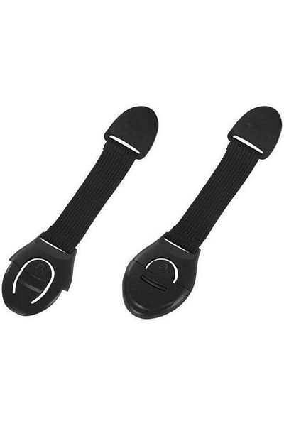 Welora Kit sisteme de siguranță pentru mobilier 10 piese, Negru - 200 x 50 x 34