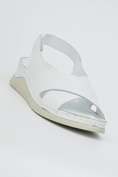 TABYA Sandale cu velcro din piele 2104