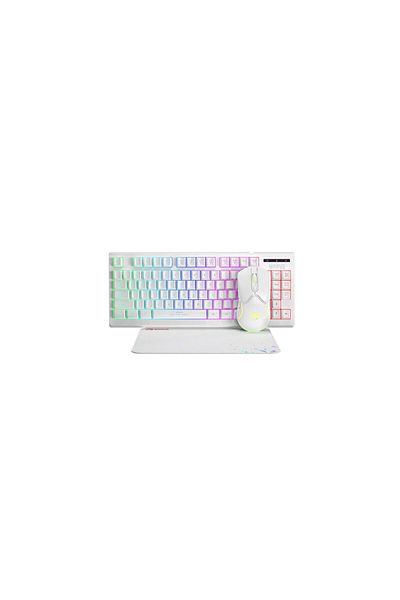 MARVO CM310 Keyboard and Mouse Set, White-Black