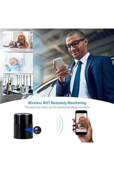 Aishine Camera Spion WIFI Boxa, Full HD, Rotatie senzor 280 grade, WiFi, P2P ,Night Vision,Detectie