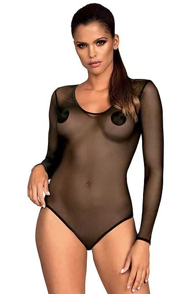 obsessive Teddy Bodysuit, B124, Black S/M