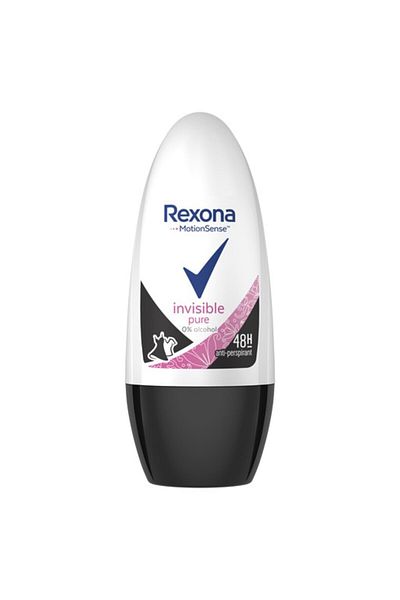 Rexona Invisible Pure Antiperspirant Roll-On Deodorant, 50 ml