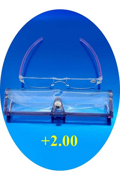 TAN EXPRESS +2.00 Book Reading Glasses & Computer Glasses & Near Glasses 1 Piece