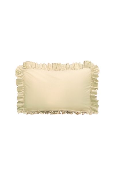 MundoLindo Ruffle Pillow Case Single 50X70 cm 1 Piece 100% Natural Cotton 18 Different Color Options