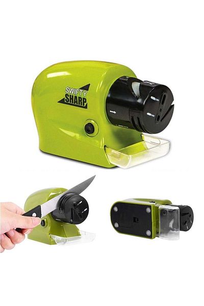 divendi-ro Portable electric knife and scissors sharpener with polishing function