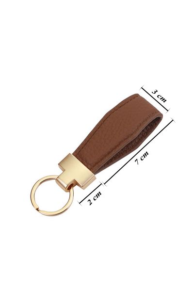 OEM Leather keychain, Leather key ring, Brown