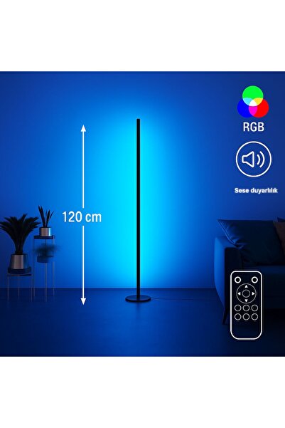 Mobzar Sese Ve Müziğe Duyarlı Kumandalı Led Lambader Oda Aydınlatma sistemi