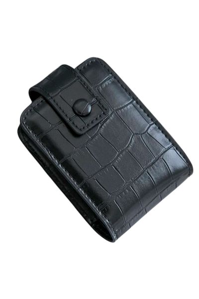 OEM Portfard compact din piele pentru rujuri, cu oglinda si inchidere cu capsa, elegant si practic