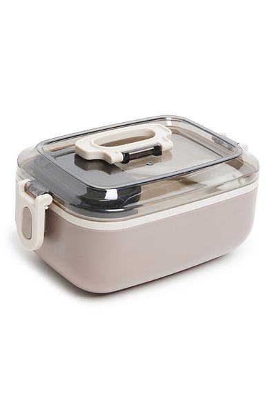 R&B Brown School Lunch Box