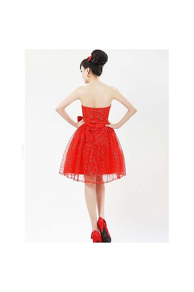 OEM Red babydoll dress with sequins