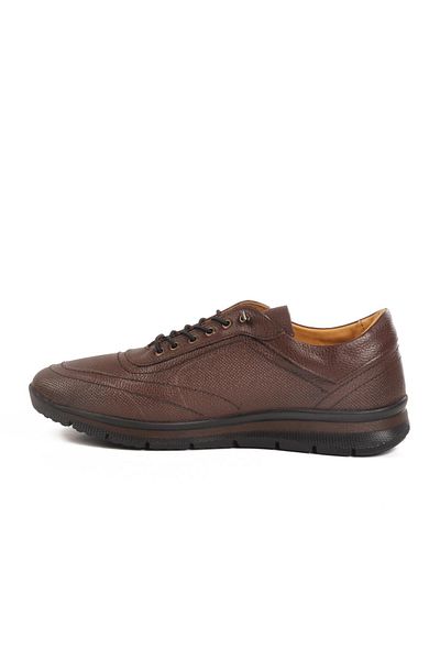 GAMZE 903 Gel Sole Brown Genuine Leather Men's Casual Shoes
