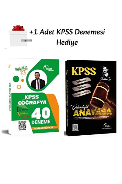 Doktrin Yayınları Doktrin 2026 KPSS Coğrafya 40 Deneme ve Vatandaşlık 50 Dene...