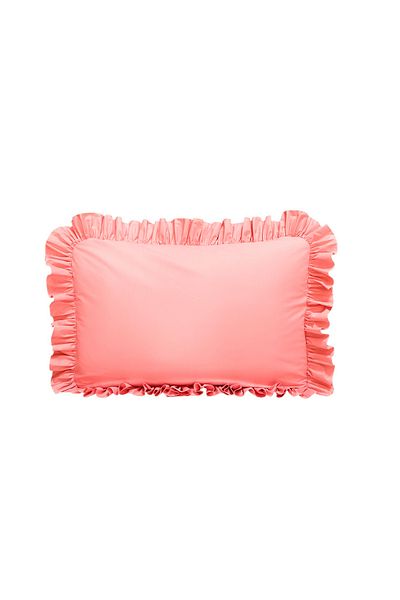 MundoLindo Ruffle Pillow Case Single 50X70 cm 1 Piece 100% Natural Cotton 18 Different Color Options