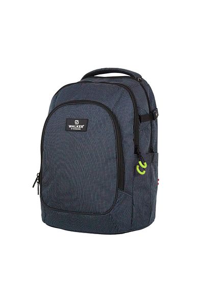 walker Ghiozdan Scolar Pentru Adolescenti, Campus Evo 2.0 Grid Navy, , 32 X 45 X 20 Cm, Albastru