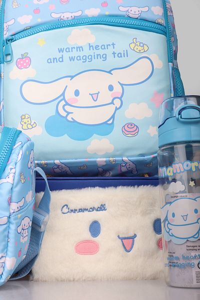 Cınnamoroll Dekomus Ile New Season مرخص من Cinnamorol "Skyroll Collection" للمدرسة والغداء مع قلم حراري