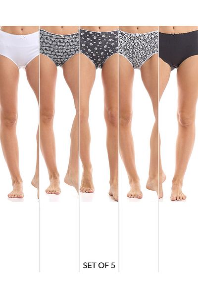 R&B Dark Grey PO5 LADIES FULL BRIEF-10-18