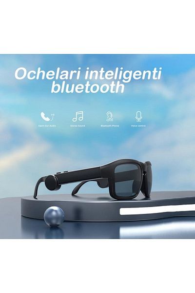 divendi-ro Smart sunglasses, bluetooth, hands-free, music, black - Black