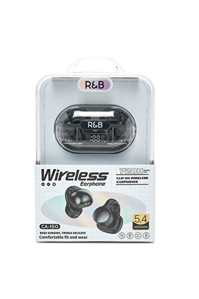 R&B Black WIRELESS EARBUDS