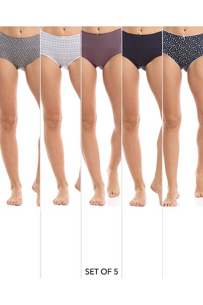 R&B Dark Grey PO5 LADIES FULL BRIEF-10-18