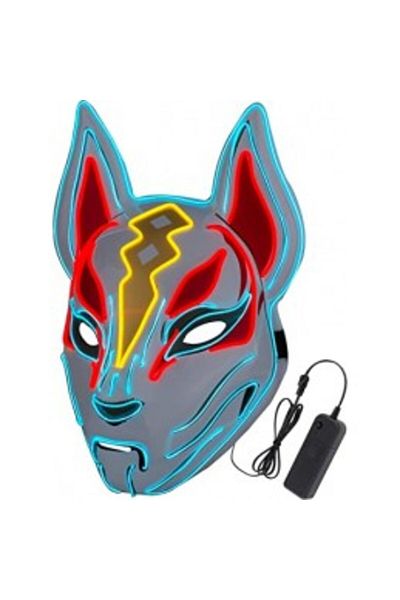 OEM Masca LED, Carnaval, Cosplay, Halloween, 3 moduri de iluminat