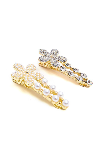 R&B مشبك شعر للسيدات PO2 أبيض