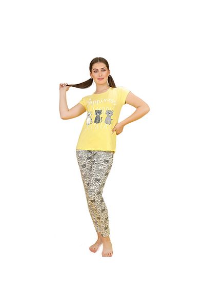 Generic Women's Cotton Short Sleeve Pajamas - PJ 936