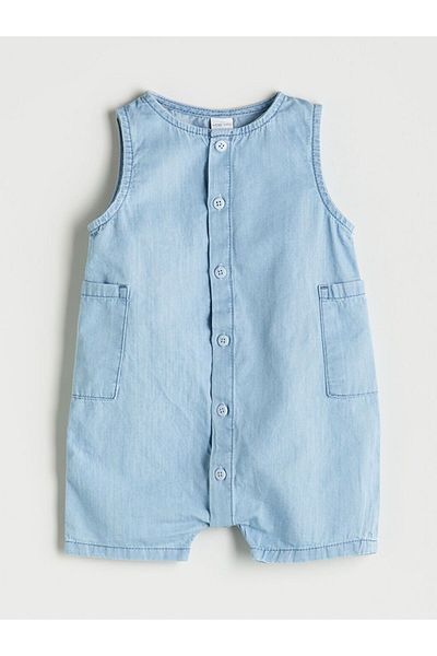 LC Waikiki Lcw Baby Buttoned Baby Boy Jumpsuit with Pockets