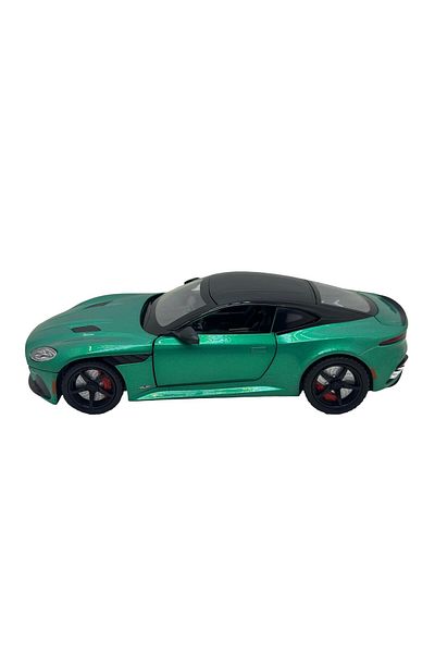 JPT Aston Martin DBS 1:32 green metal replica model with lights and sounds, doors, hood and trunk open