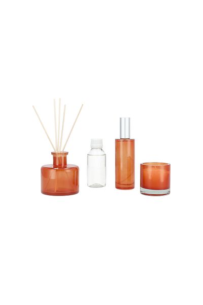 Sense Glass Jar Candle And Diffuser Set Orange And Conifer Fragrance