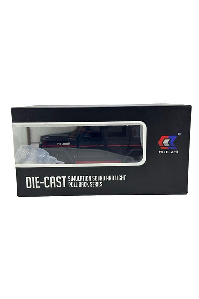 JPT Mercedes Benz G class model black 1/24 smoke lights open doors and hood
