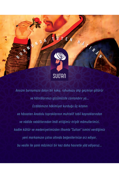 Sultan RÂYİHÂN Alkolsüz Gül Itırı 100ML (Parfüm Alternatifi)