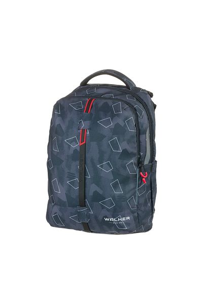 walker School bag for teenagers, Elite 2.0 Grey Polygon, , 32 x 46 x 20 cm, grey