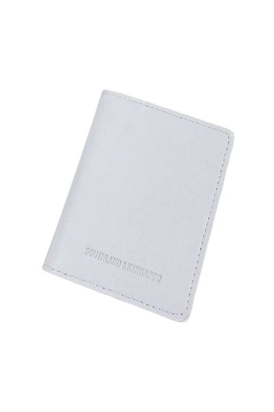 OEM Compact mini wallet made of PU leather, slim and portable, modern and elegant design - White