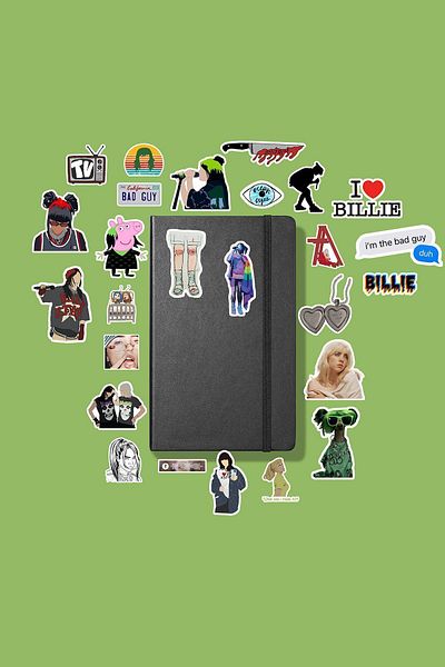 MS Major Selection Billie Eilish Pack /Bullet Journal Notebook Sticker Agenda Laptop Sticker